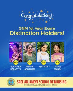 Congratulations !! Distinction Holders- GNM First Year Exam
