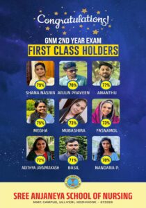 Congratulations !! First Class Holders- GNM Second Year Exam