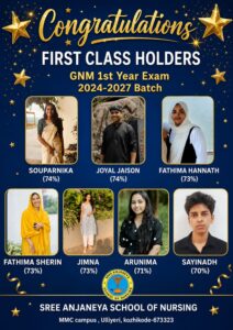 Congratulations !! First Class Holders- GNM First Year Exam